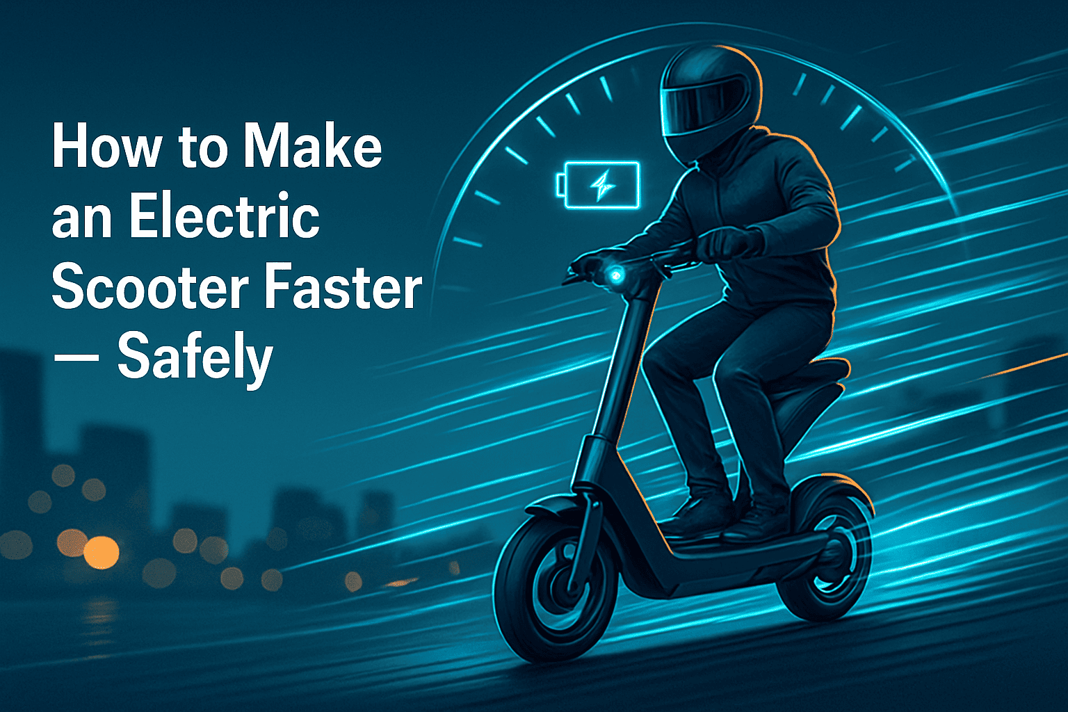 Make an Electric Scooter Faster Safely